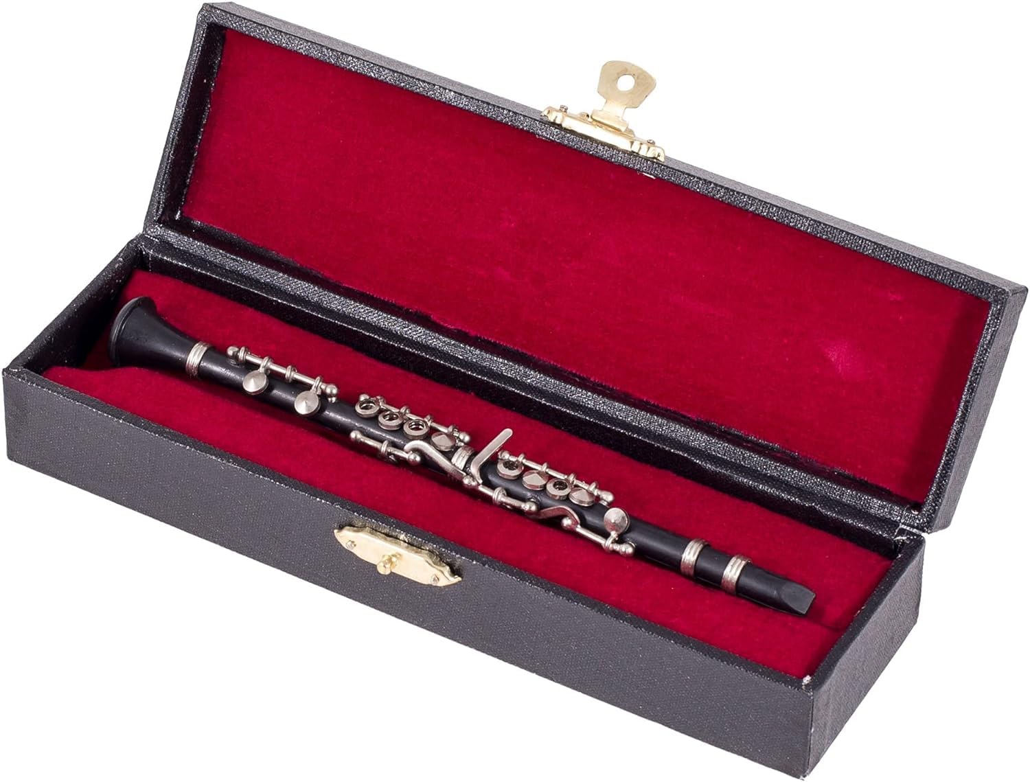 Broadway Gift Black Clarinet Music Instrument Miniature Replica with Case - Size 6.25 in. - Image 5