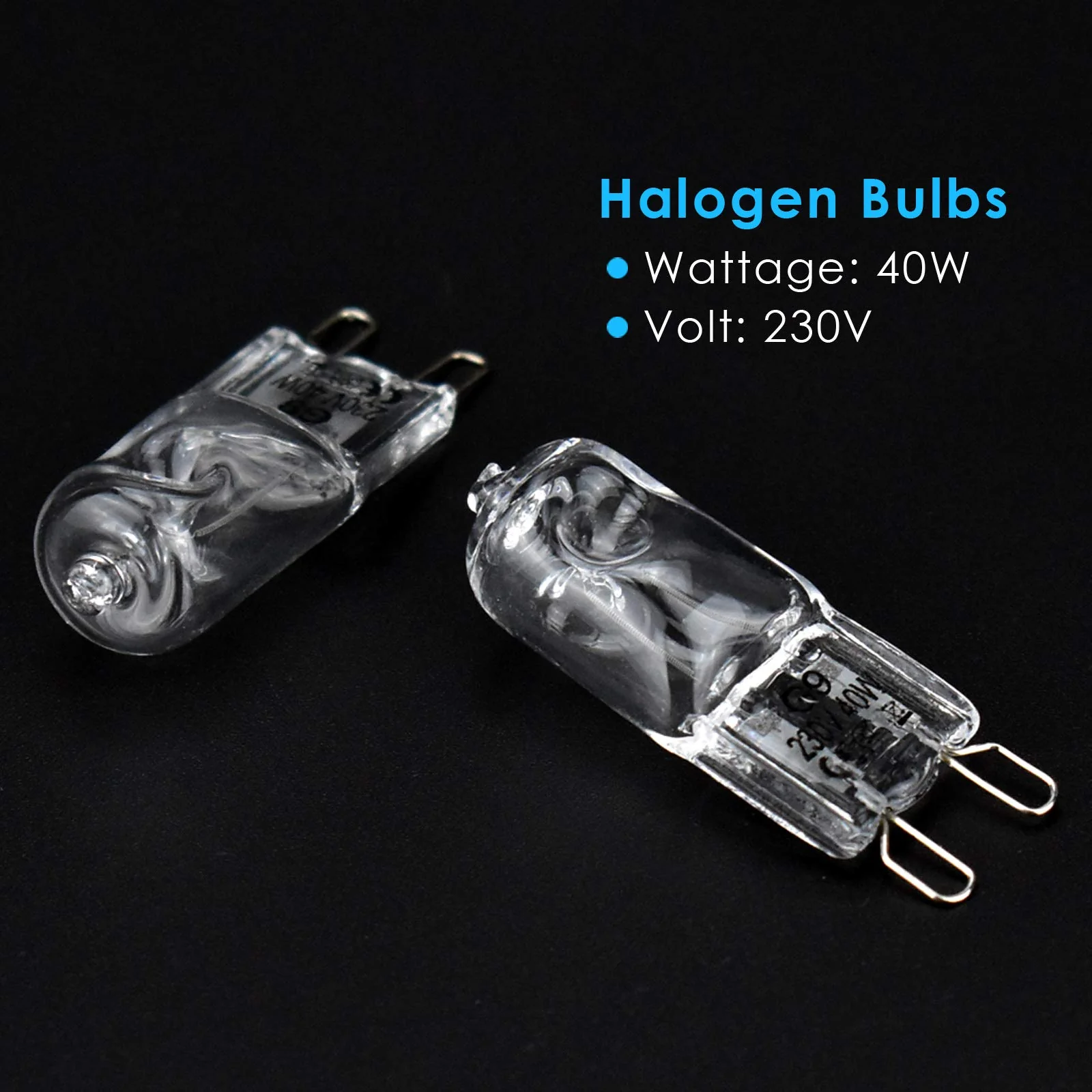 BROTOU Pack of 4 G9 Halogen Bulbs, G9 Halogen Bulbs, 40 W, 230 V, 2800 K, Dimmable Halogen Bulbs for Oven Lamp, Microwave, Cooker, Ceiling Lights 4er-40w - Image 2