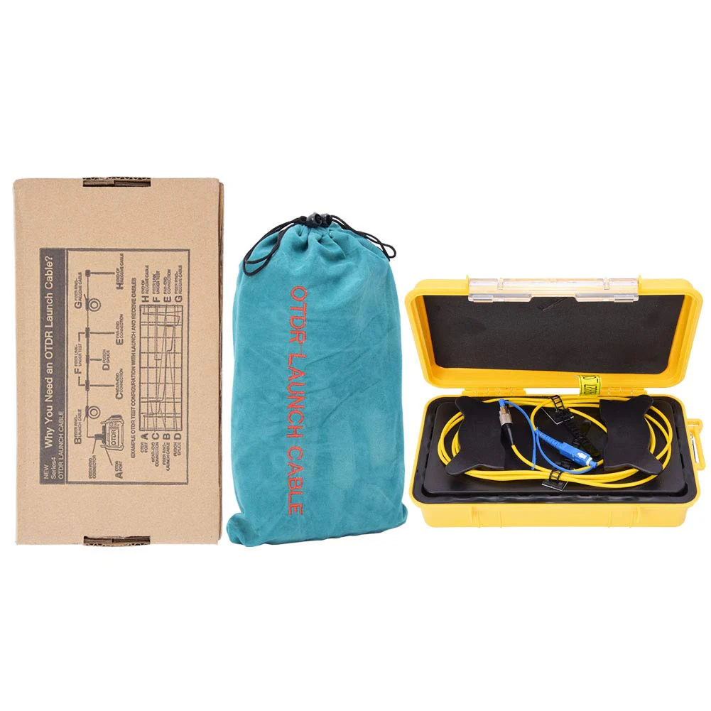 Brrnoo OTDR Start Cable, Singlemode Fibre Optic Box 500M, Less Than 0.5DBm/km Loss, Water Resistant Sealing Performance, Explosion-Proof, OTDR Dead Zone Eliminator - Image 2