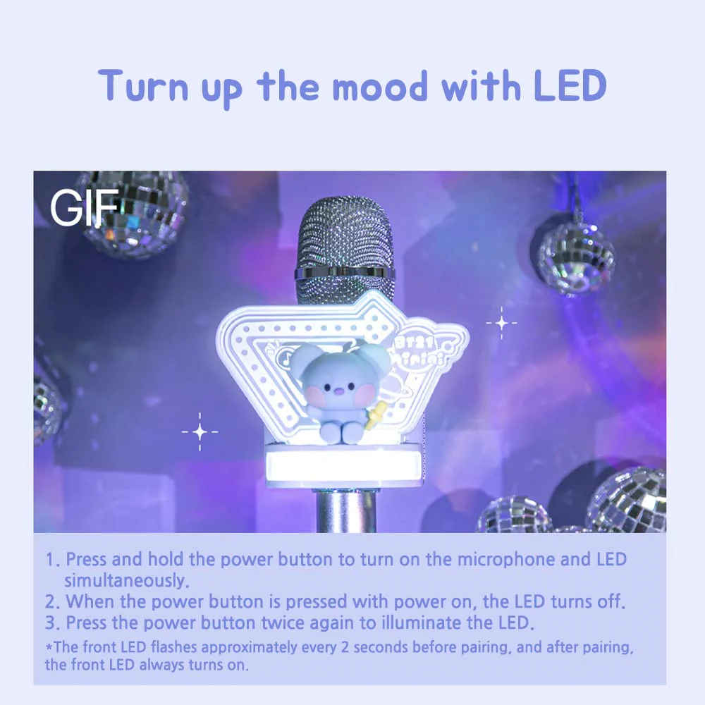 BT21 Minini Bluetooth Wireless Mic & Speaker 2022 Ver (KOYA) - Image 5