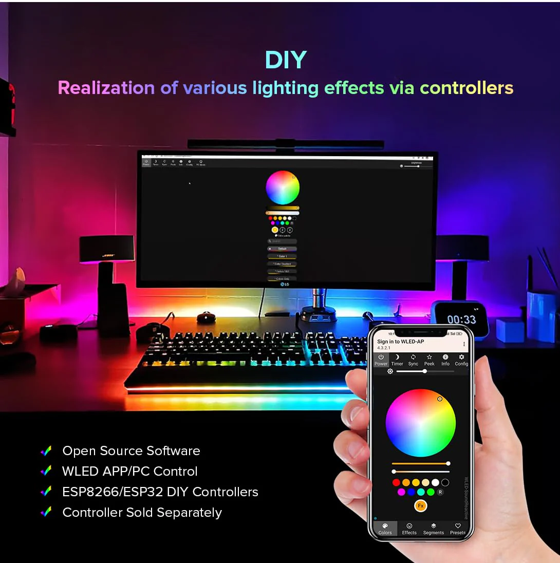 BTF-LIGHTING 9.8FT WS2811 WS2812B IC RGB DC5V 360 Degree Round Reticulate Pattern Chasing Color Neon LED Strip Flexible Nylon Silicone IP67 Waterproof Dream Color Rope Light(No Adapter or Controller) 9.8FT-Only Neon Light - Image 4