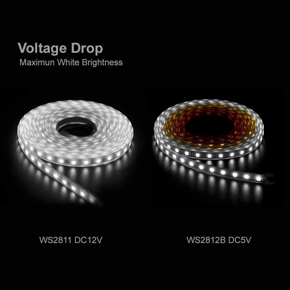 BTF-LIGHTING WS2811 Addressable LED Strip Ultra Bright 5050SMD RGB 60LED/m 20Pixels/m Multi-Colored Light Total 300LED 100Pixels 16.4FT DC12V IP65 Silicone Coating Waterproof(No Adapter or Controller) 60LEDs/m IP65 Silicone coating waterproof - Image 3