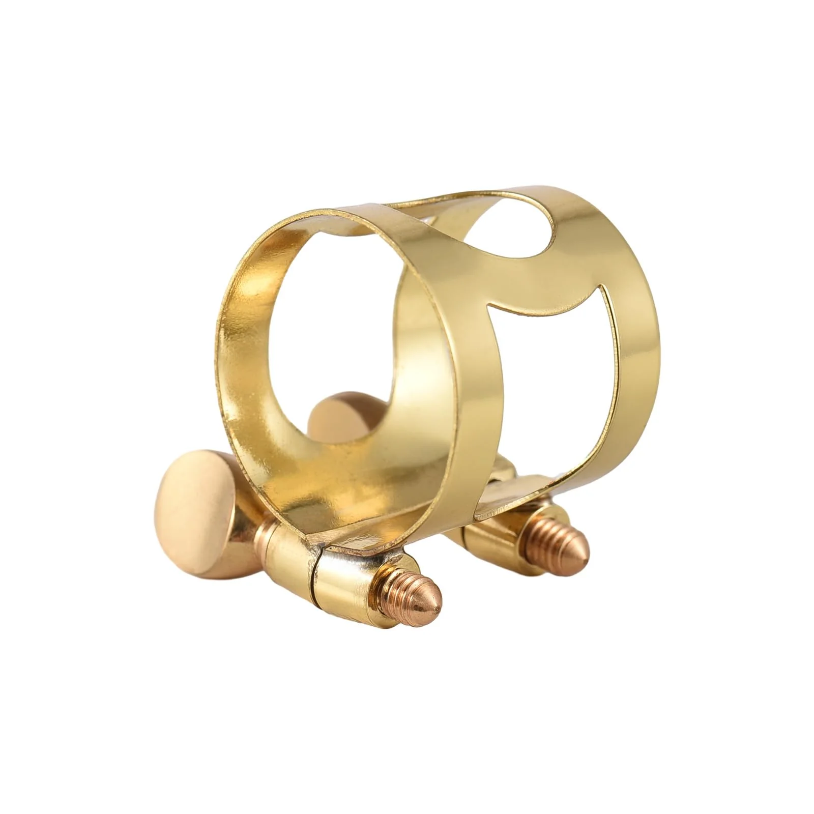 Btuty Tenor Saxophone Mouthpiece Tenor Saxophone Ligature Tenor Sax Mouthpiece Tenor Sax Ligature Brass Ligature Fastener Adjustable Double Screw Gold-Tenor
