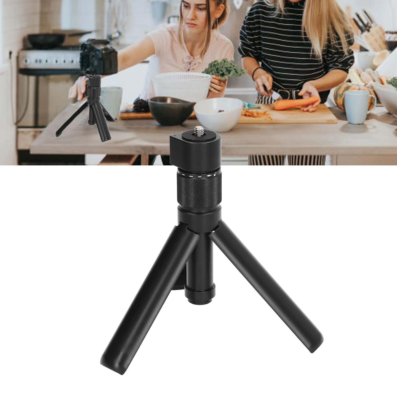 Bullet Time Handle for Insta360 One X3 One X2 One R ONE X ONE EVO Action Multi Functional Fold Tripod Bullet Time Selfie Handle Tabletop Fold Tripod (Mini Tripod) - Image 7