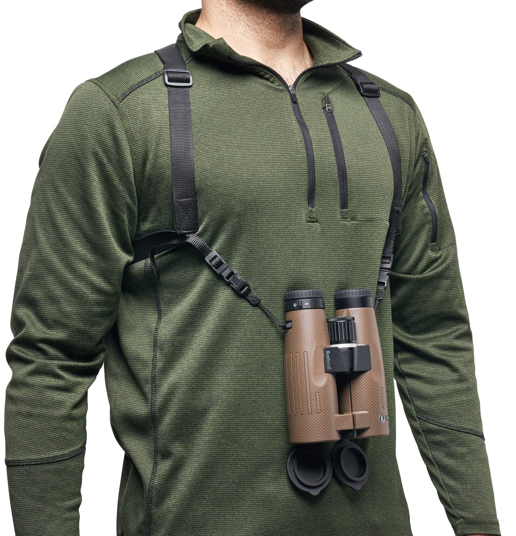 Bushnell Binoculars Harness, Fits Most Models_BASFHARN, Black, One Size - Image 8