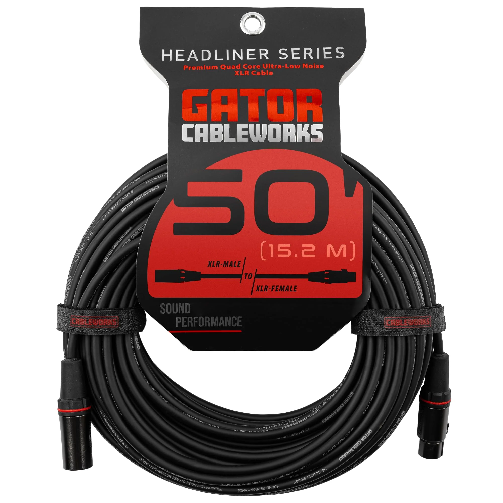 By Gator Cases Headliner Series Premium 50 Foot XLR Microphone Cable, (GCWH-XLR-50) 50 Feet - Image 10