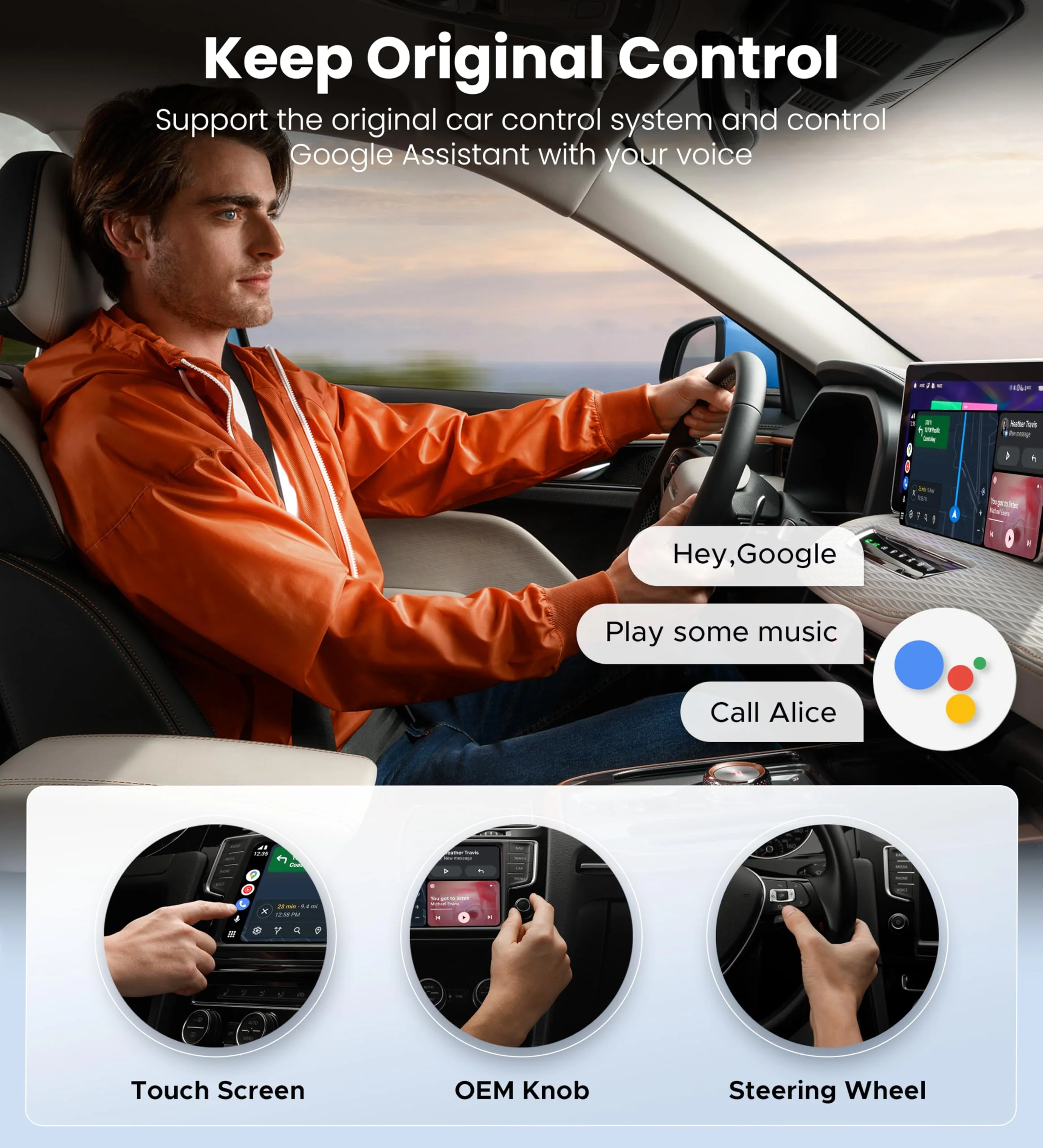 ByteWave Android Auto Wireless Adapter, 2025 NFC Convert Wired to Wireless Android Auto Car Adapter with 5.8GHz WiFi, Mini Android Auto Dongle Compatible for Android 12+ and 2016+ Cars, USB-A/C, Black - Image 6