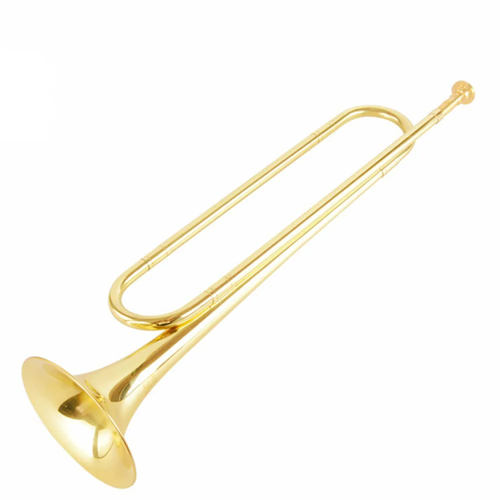C Flat Gold Brass Material with Mouthpiece for School Band Cavalry Beginner Military Orchestra - Image 2