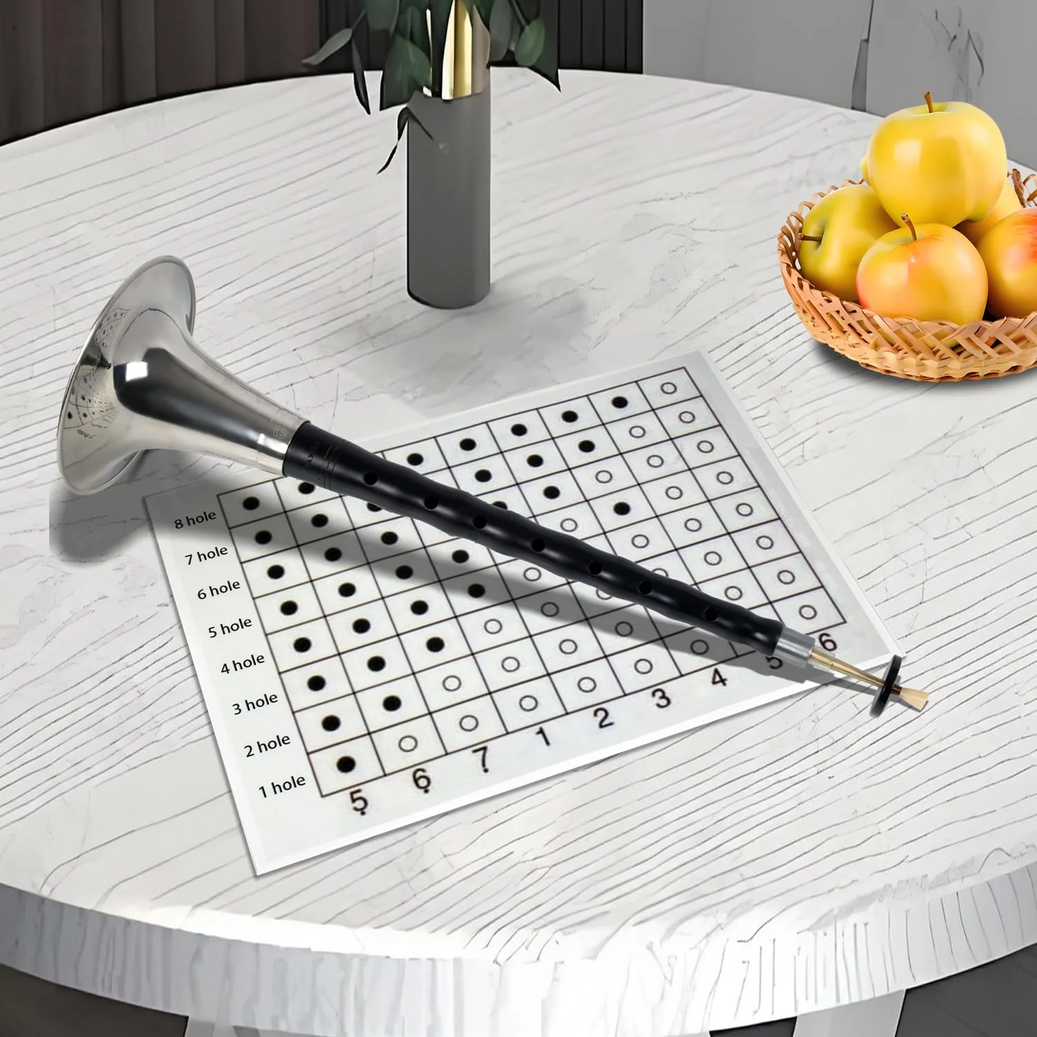 C key - Ebony Suona Professional Suona Chinese Traditional Musical Instrument Suitable for Beginners and Professional Performers with Full Set of Accessories C Key - Image 4