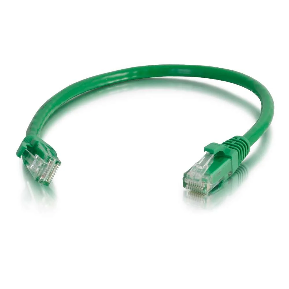 C2G 03992 Cat6 Cable - Snagless Unshielded Ethernet Network Patch Cable, Green (8 Feet, 2.43 Meters) UTP 8 Feet/ 2.43 Meters