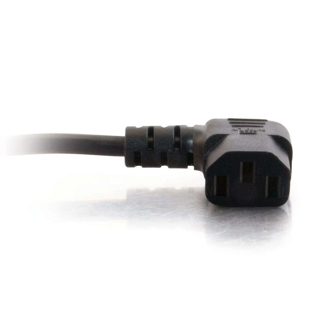 C2G 6FT Premium 90 Degree Replacement AC Power Cord - Durable Power Cable for TV, Computer, Monitor, Appliance & More (24240) 6 Feet - Image 3