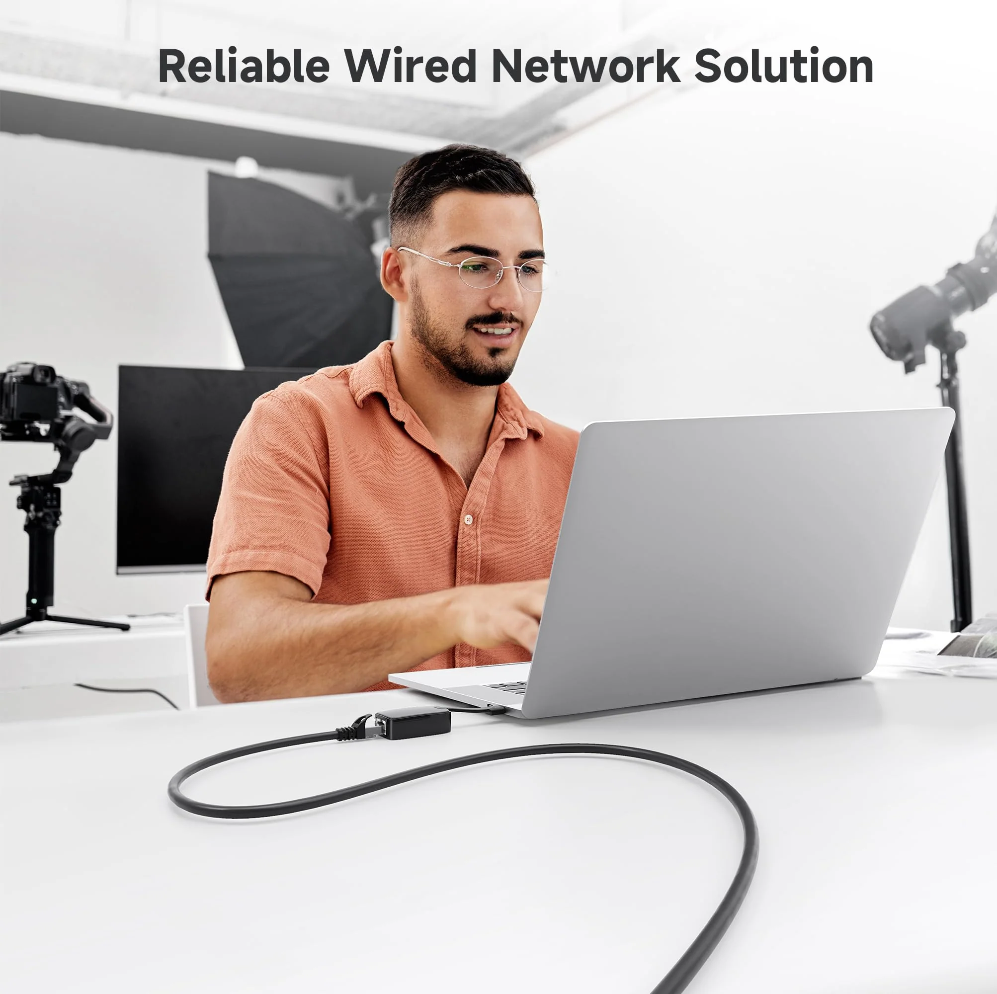 Cable Matters 10Gbps Snagless Short Cat 6 Ethernet Cable 7 ft (Cat 6 Cable, Cat6 Cable, Internet Cable, Network Cable) in Black - Image 5