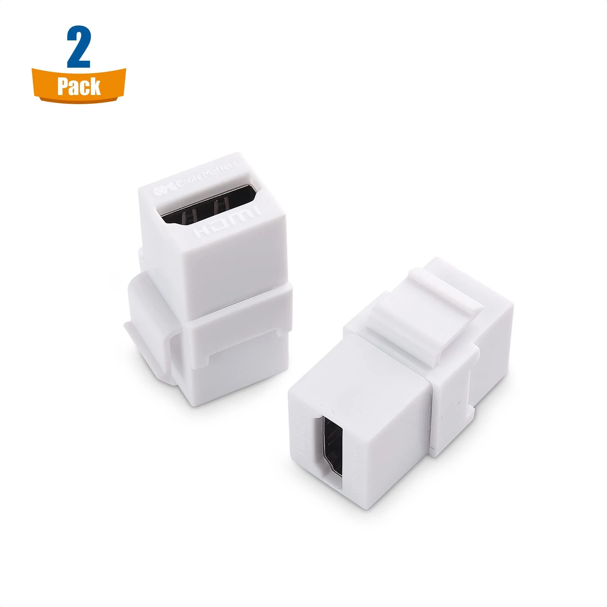 Cable Matters 2-Pack 8K HDMI Keystone Jack with 8K 60Hz and 4K 120Hz (8K Keystone HDMI, HDMI Jack, HDMI Coupler Keystone) - Image 7