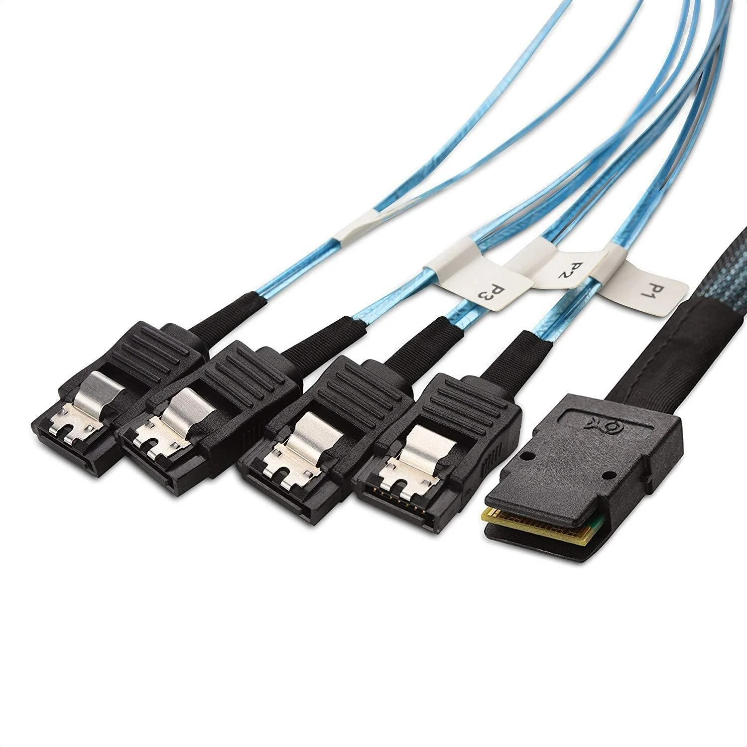 Cable Matters Internal Mini SAS to SATA Cable (SFF-8087 to SATA Forward Breakout) 1.6 Feet