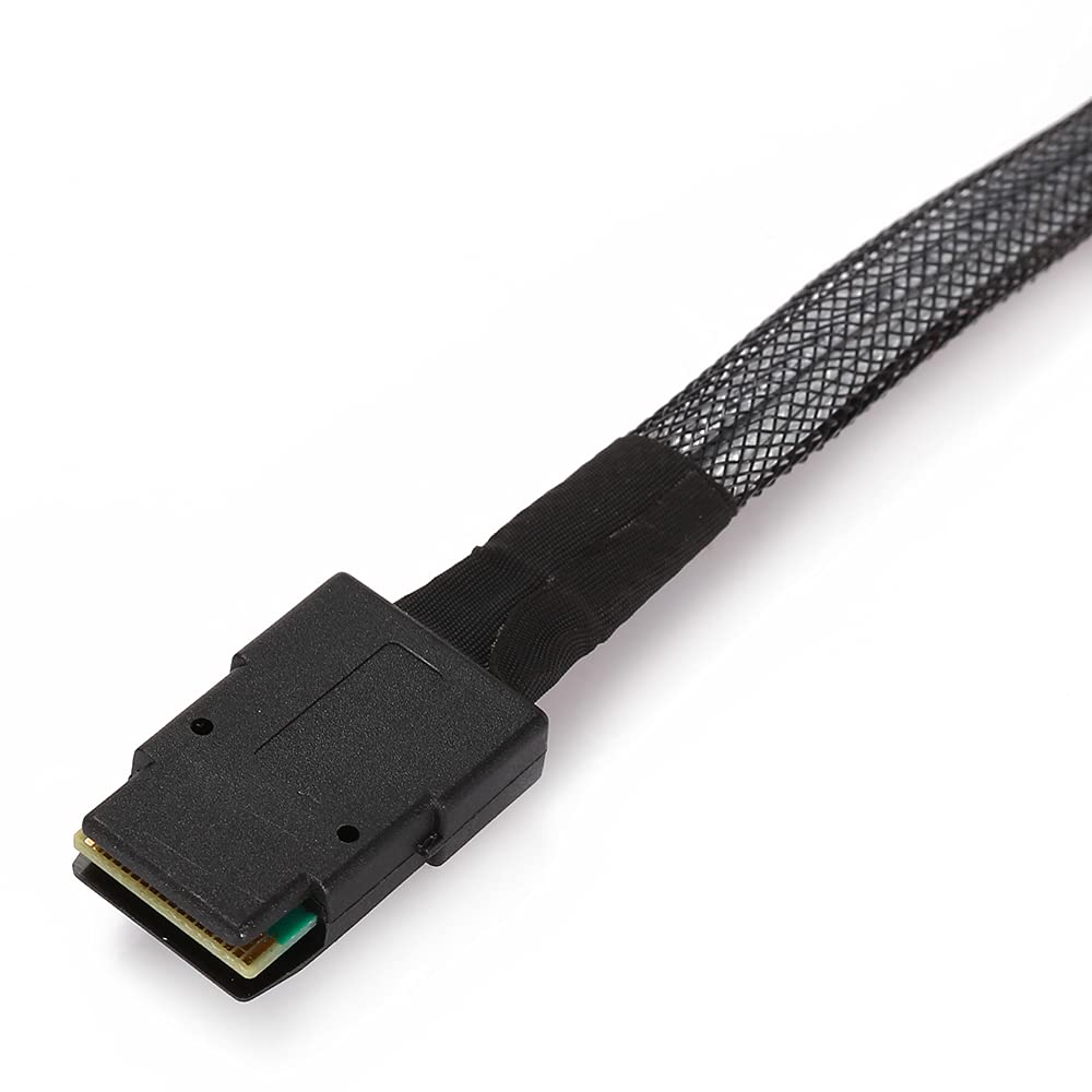 Cablecc 70cm Internal Mini SAS 36Pin SFF-8087 to Mini SAS 36pin SFF-8087 Server Hard Disk Raid Data Cable Black Straight Type - Image 4