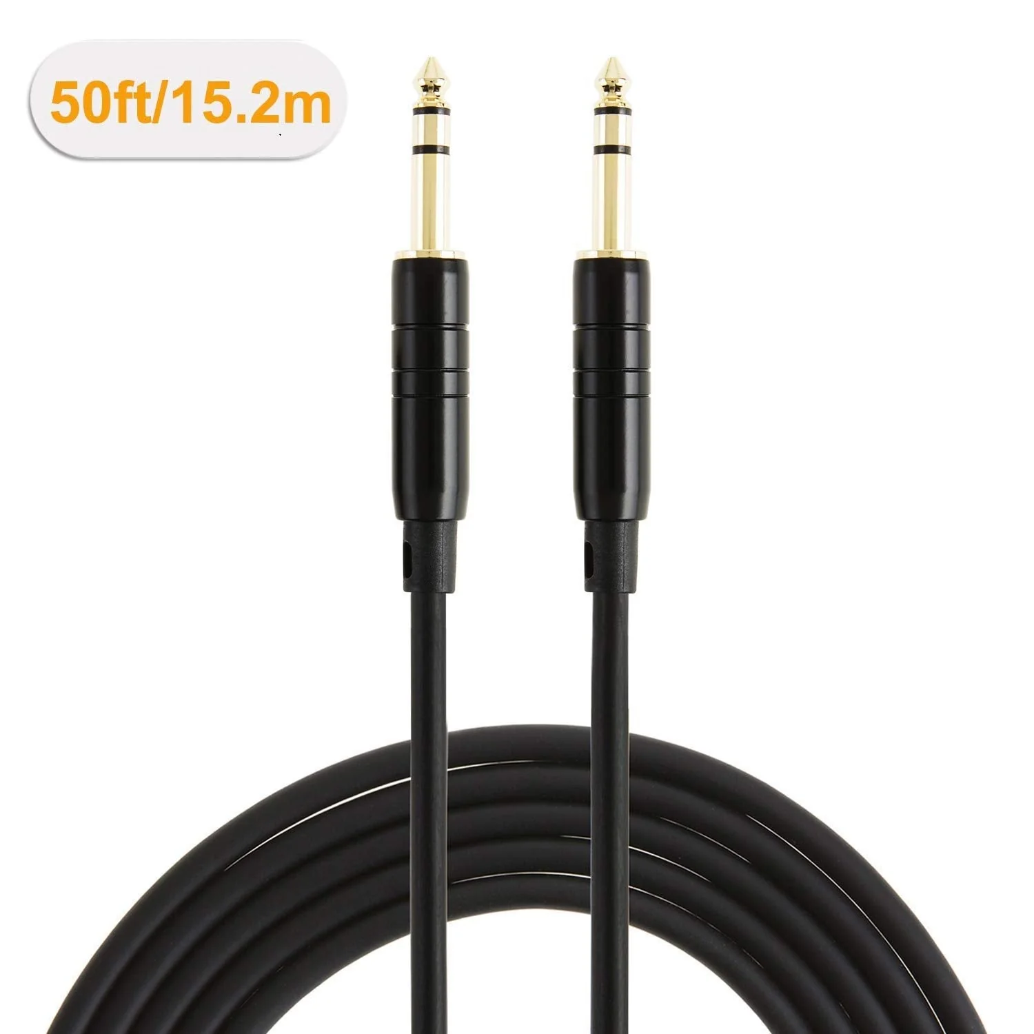 CableCreation 1/4’’ TRS Cable, 50 Feet 1/4 Inch to 1/4 Inch 6.35mm Balanced Stereo Audio Cable for Studio Monitors,Mixer,Yamaha Speaker/Receiver,Black - Image 6