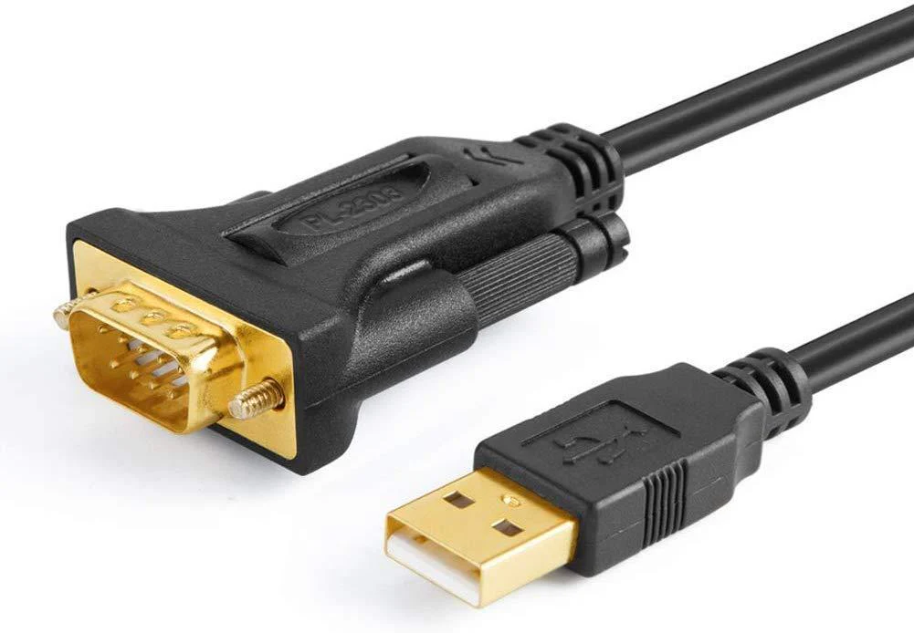 CableCreation 3.3 Feet USB to RS232 Serial Cable with Prolific PL2303 Chip, DB9 Adapter for Windows 10, 8.1, 8,7, Vista, XP, Linux, Mac OS X, 1M /Black 3.3ft/1-pack