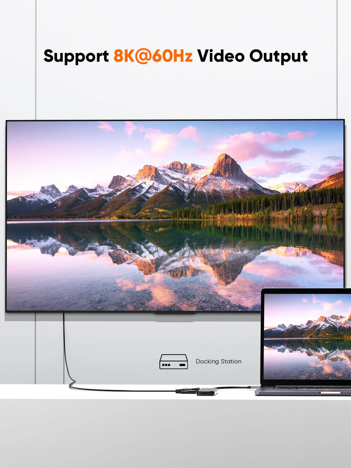 CableCreation Short USB4 Cable 0.5FT, Thunderbolt 4 Cable 40Gbps, 240W, 8K@60Hz, Compatible with Thunderbolt 3, Thunderbolt 4 and USB-C Grey 1 - Image 4