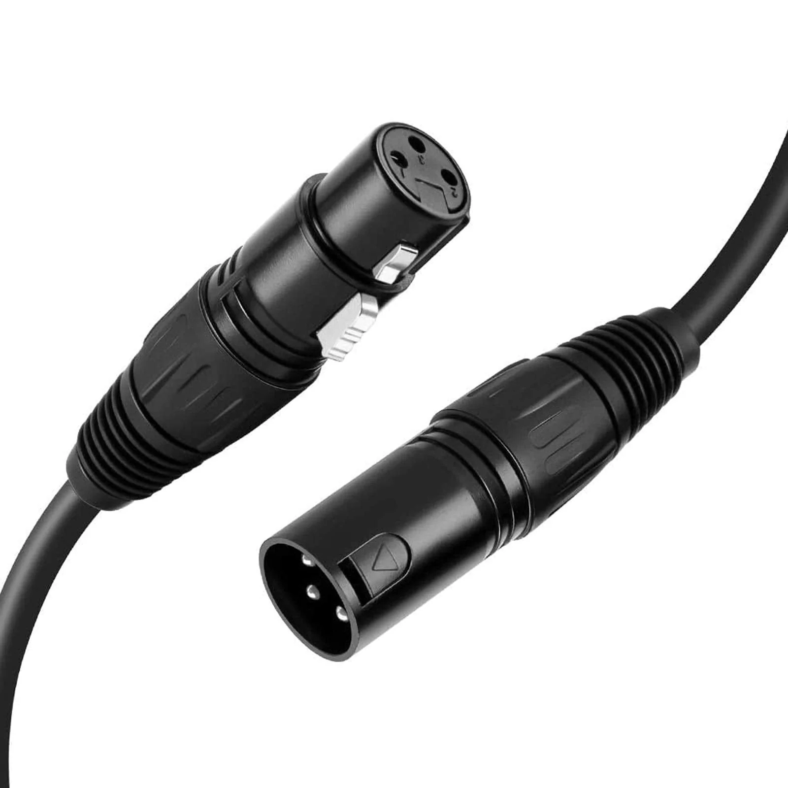 CableCreation XLR Cable, [2-Pack] 10FT 3PIN XLR Male to Female Balanced Microphone Cable for Recording Applications,Mixers,Speaker Systems and Other XLR Audio Equipment,Black 10 Feet 【2 Pack】