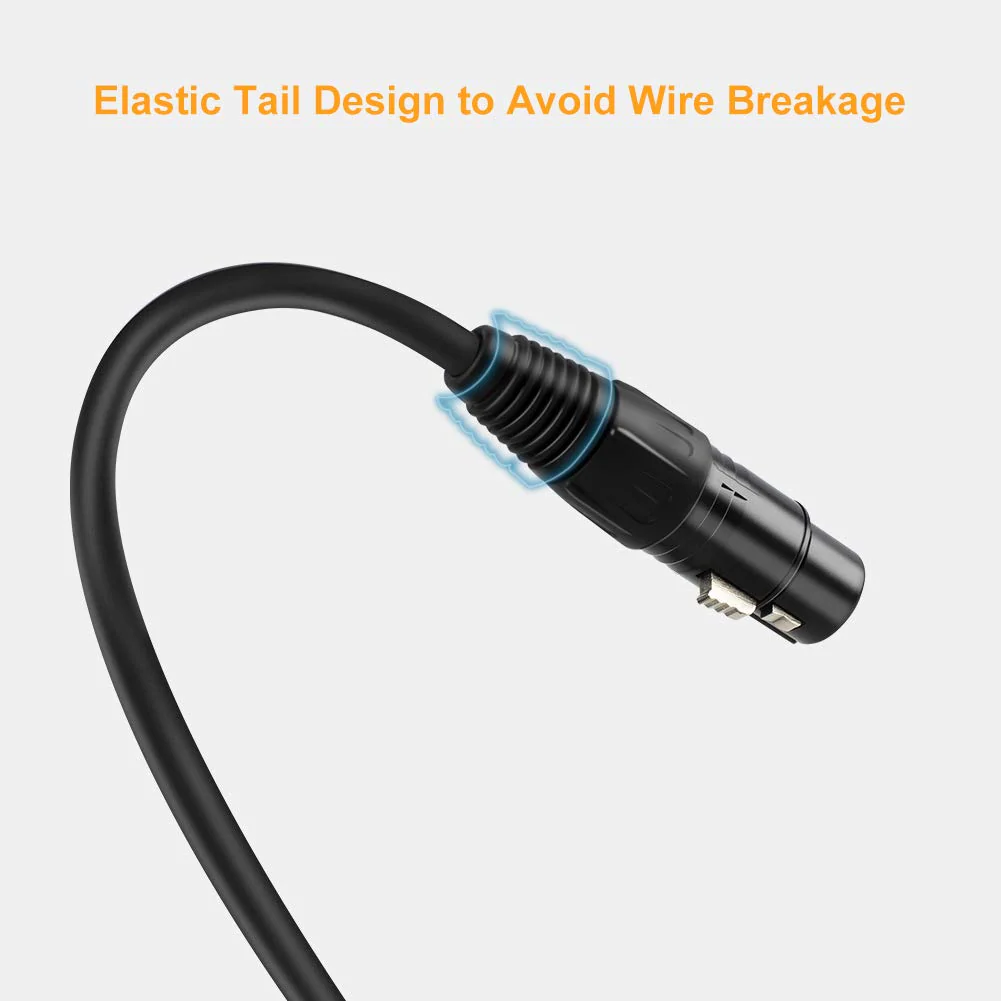 CableCreation XLR Cable, [2-Pack] 10FT 3PIN XLR Male to Female Balanced Microphone Cable for Recording Applications,Mixers,Speaker Systems and Other XLR Audio Equipment,Black 10 Feet 【2 Pack】 - Image 6