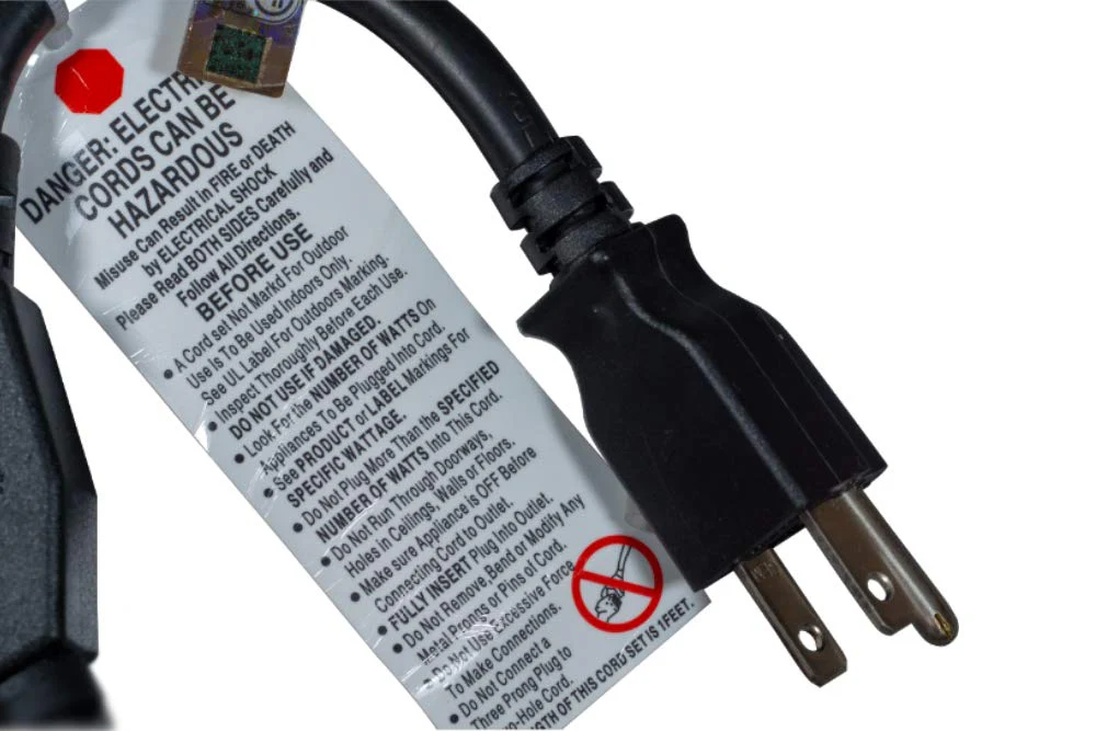 Cablelera Power Cord Extension and Splitter, NEMA 5-15P to NEMA 5-15R x 2, 16 AWG, 13A, 125V (ZWACPQAG-14) 14 inch - Image 4