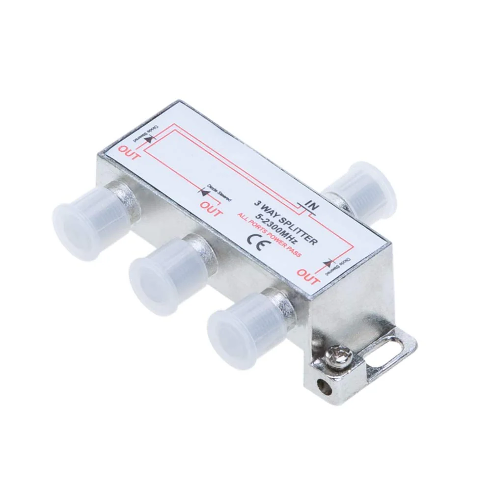Cables Direct Online 3 Way Bi-Directional 5-2300 MHz Indoor and Outdoor Waterproof Coaxial Antenna Splitter for RG6 RG59 Coax Cable Satellite HDTV (3 Ports) Pack of 1 - Image 6