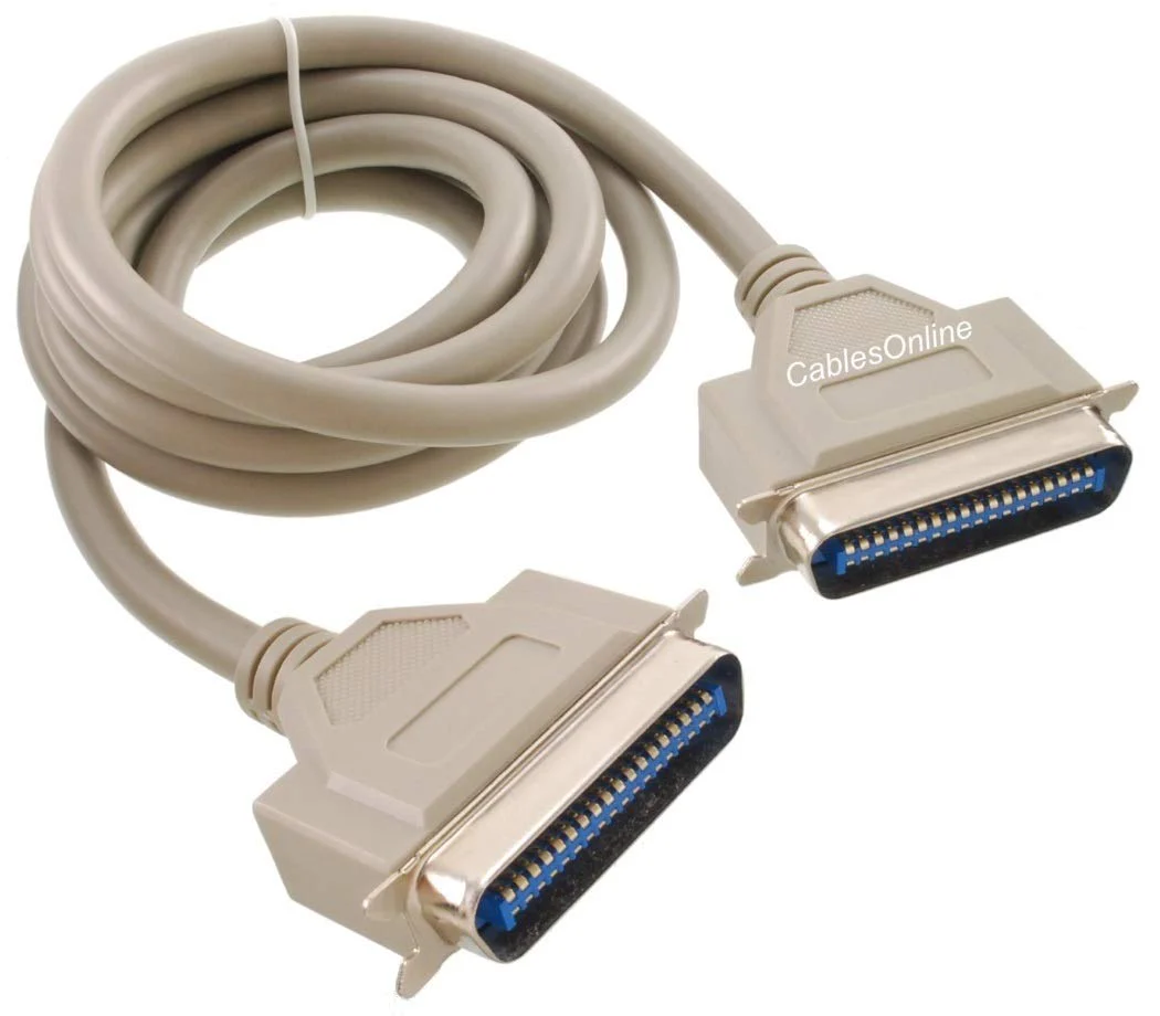 CablesOnline 6ft. Centronics-36 Male to Centronics-36 Male 36-Conductor Printer Cable, P-4006