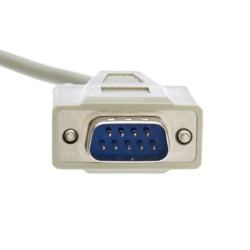 CableWholesale DB9 to DB25 Serial Cable, 9 Conductor 28 AWG Single Shielded RS232 Serial Cable, DB9 9 Pin Male to DB25 25 Male Connector Serial Cable, Beige, 6 Foot - Image 3