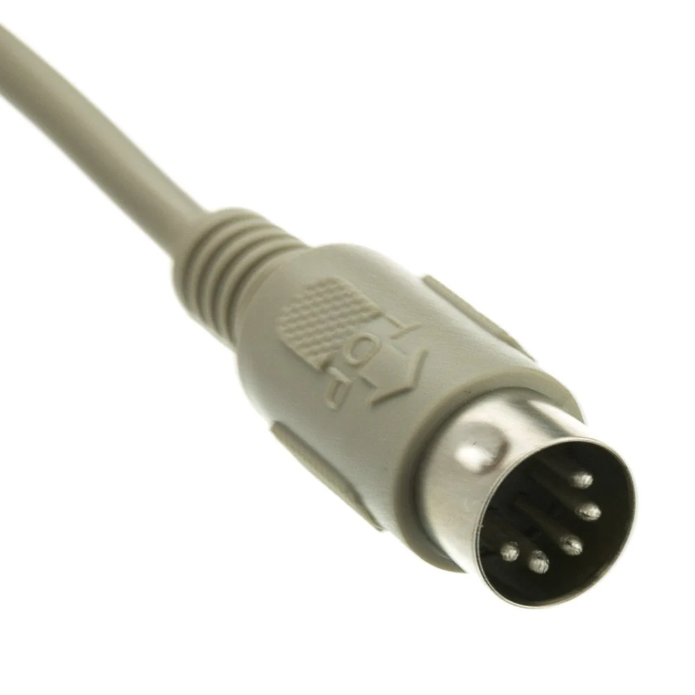CableWholesale PS/2 to at Keyboard Adapter, MiniDin6 (PS/2) Female to Din5 (at) Male, 6 inch - Image 2
