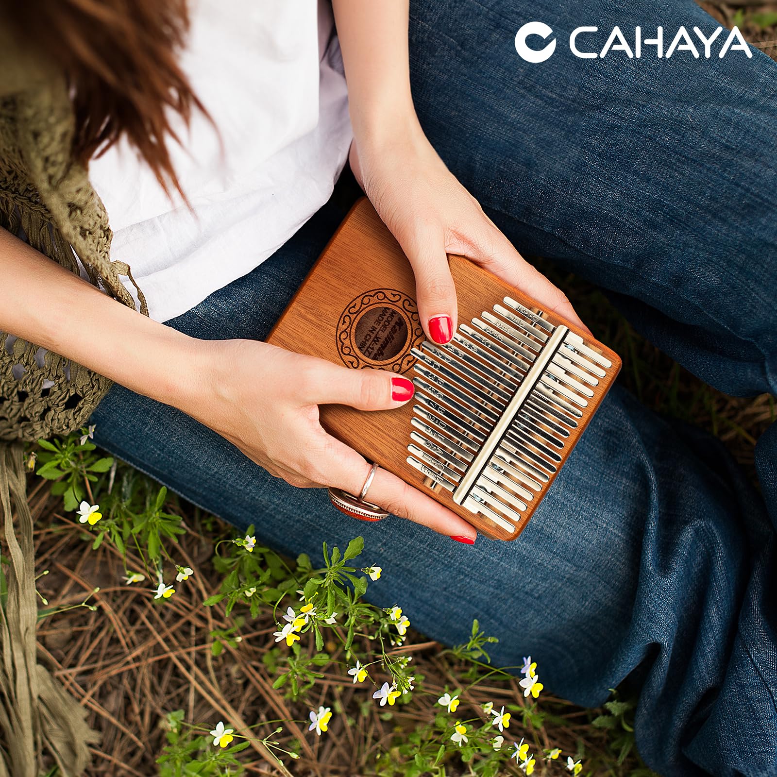 CAHAYA Kalimba Thumb Piano Portable - 17Keys Finger Piano Marimbas with Carrying Bag, Tune Hammer Musical Instruments Gift for Kid Adult Beginners CY0338 - Image 8