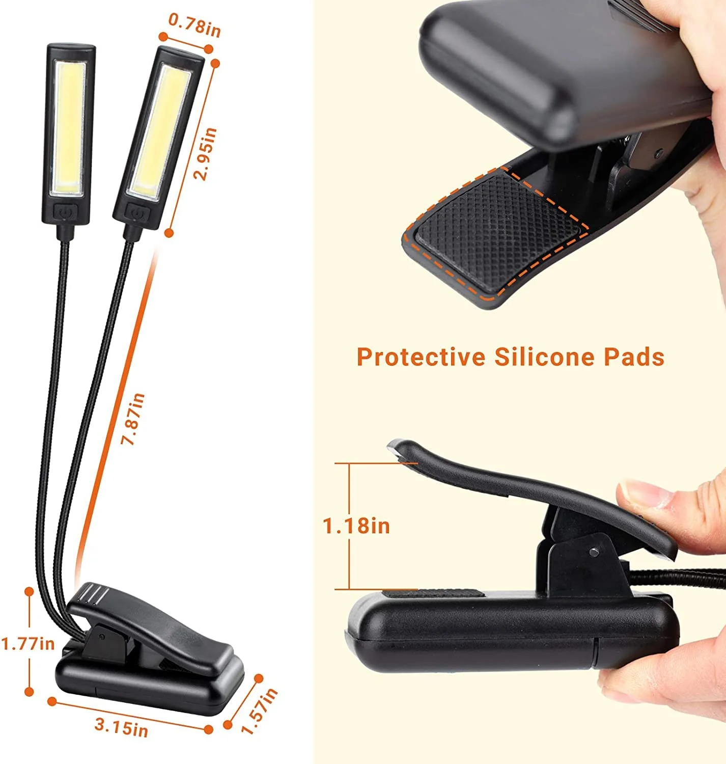 CAHAYA Music Stand Light Clip on Battery Powered Reading Lamp Book Light for Bookworms Guitar Piano Keyboard Players CY0243 - Image 6