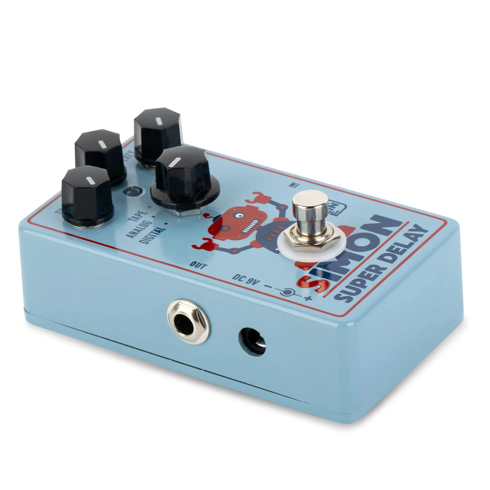 Caline CP-513 Simon Super Delay Guitar Effect Pedal with Digital, Analog and Tape options - Image 5