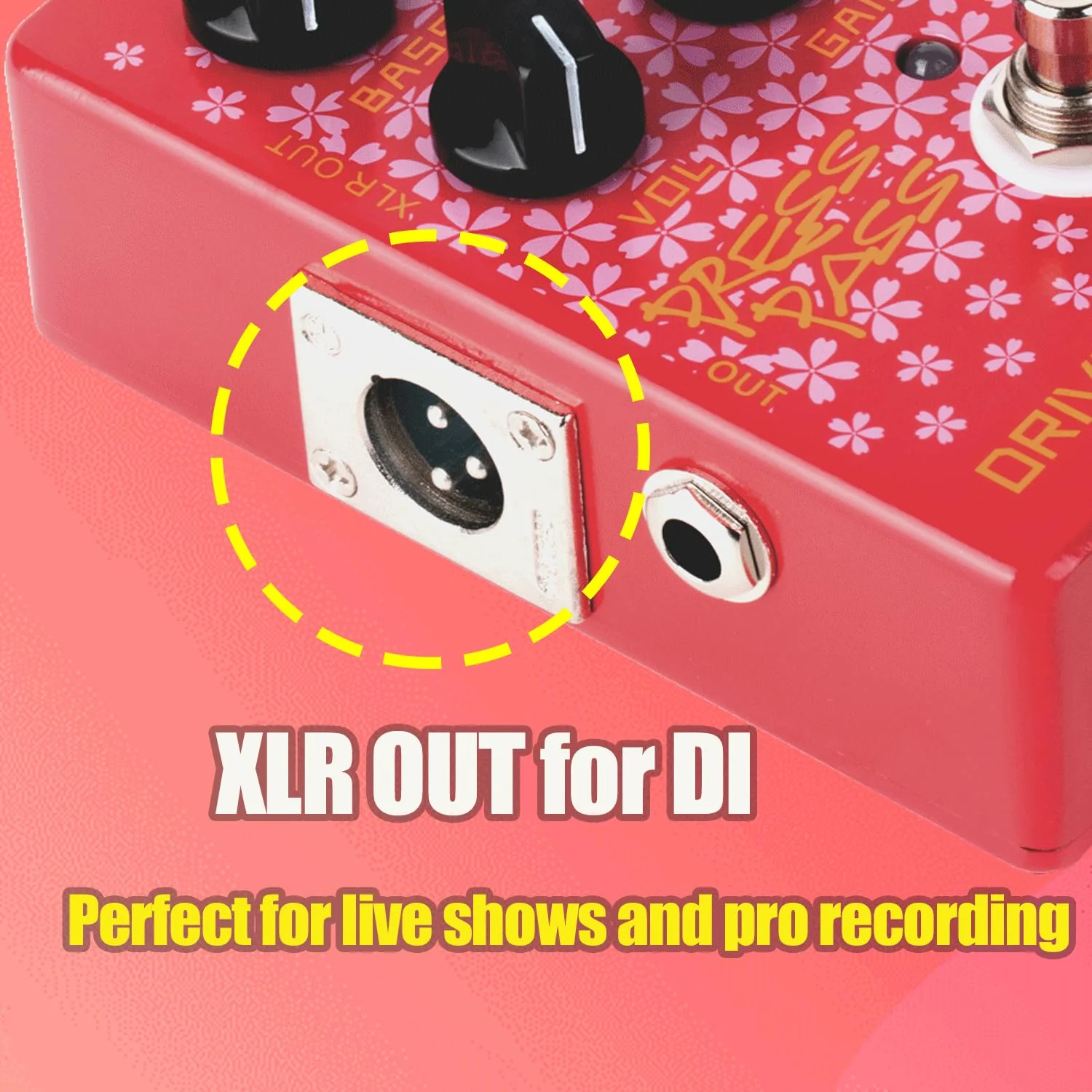 Caline CP-59 Driver Bass Effect Pedal with Bass Amp DI Function - Image 3