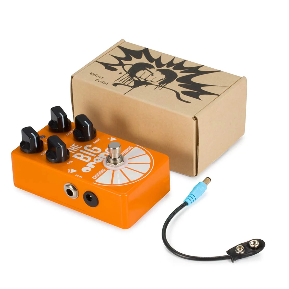 Caline Electric Crushing Overdrive Multi Distortion Guitar Effect Pedals 9V DC The Big Orange Engineering Pedals Acoustic Guitar Bass Reverb True Bypass CP-54 - Image 6