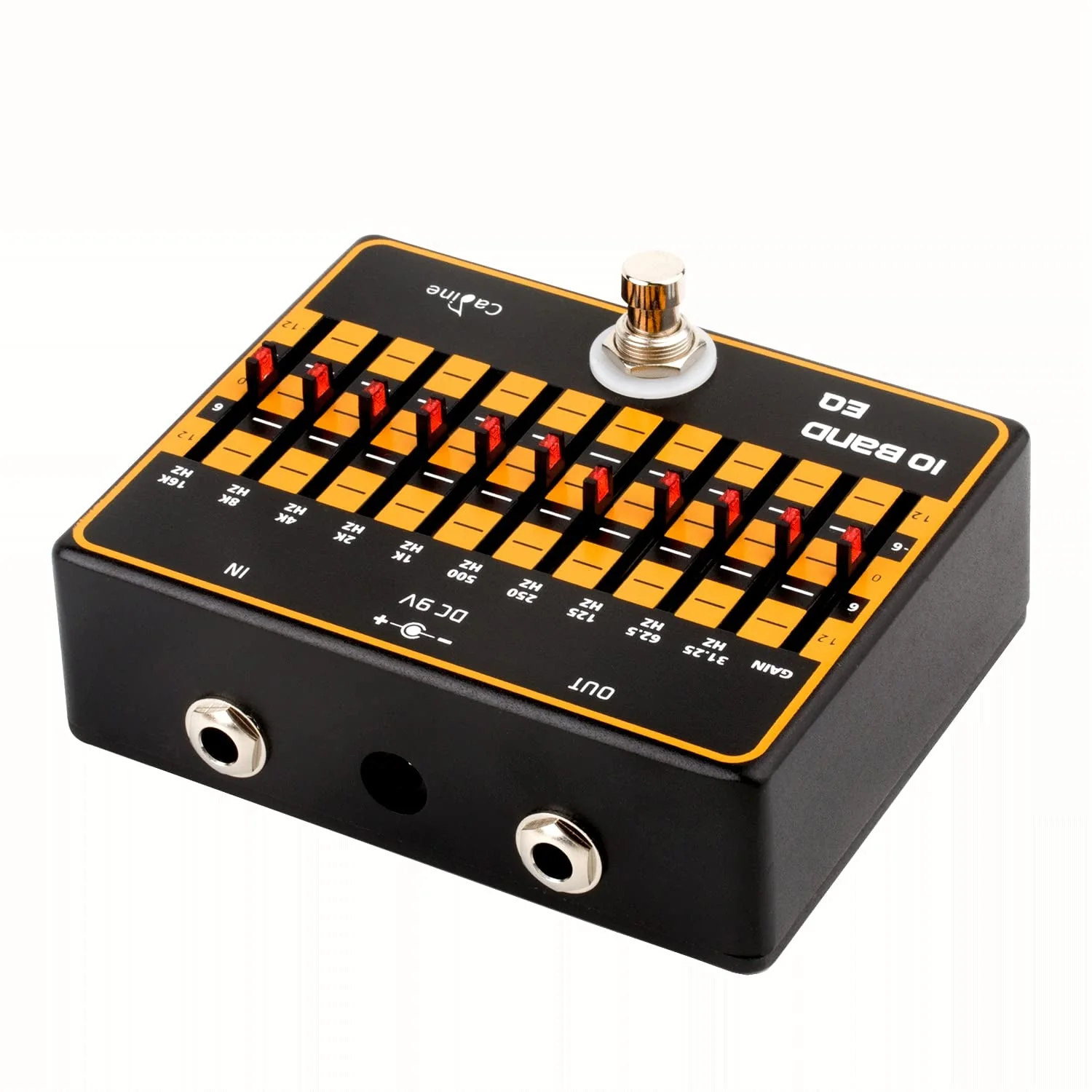 Caline Guitar EQ Pedal 10 Band EQ Graphic Equalizer Effect Pedal for 4-string/ 5-string / 6-string/ 7-string Guitars True Bypass CP-24 (31.25Hz to 16kHz) 10 Band EQ-Guitar - Image 7