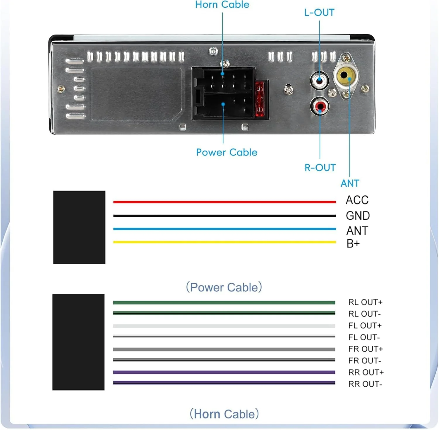 CAMECHO Car Radio Bluetooth Single DIN Car Stereo Audio, Car Audio with Bluetooth Handsfree/FM/ MP3/U Disk/AUX/USB Charge | Not a CD Player - Image 6