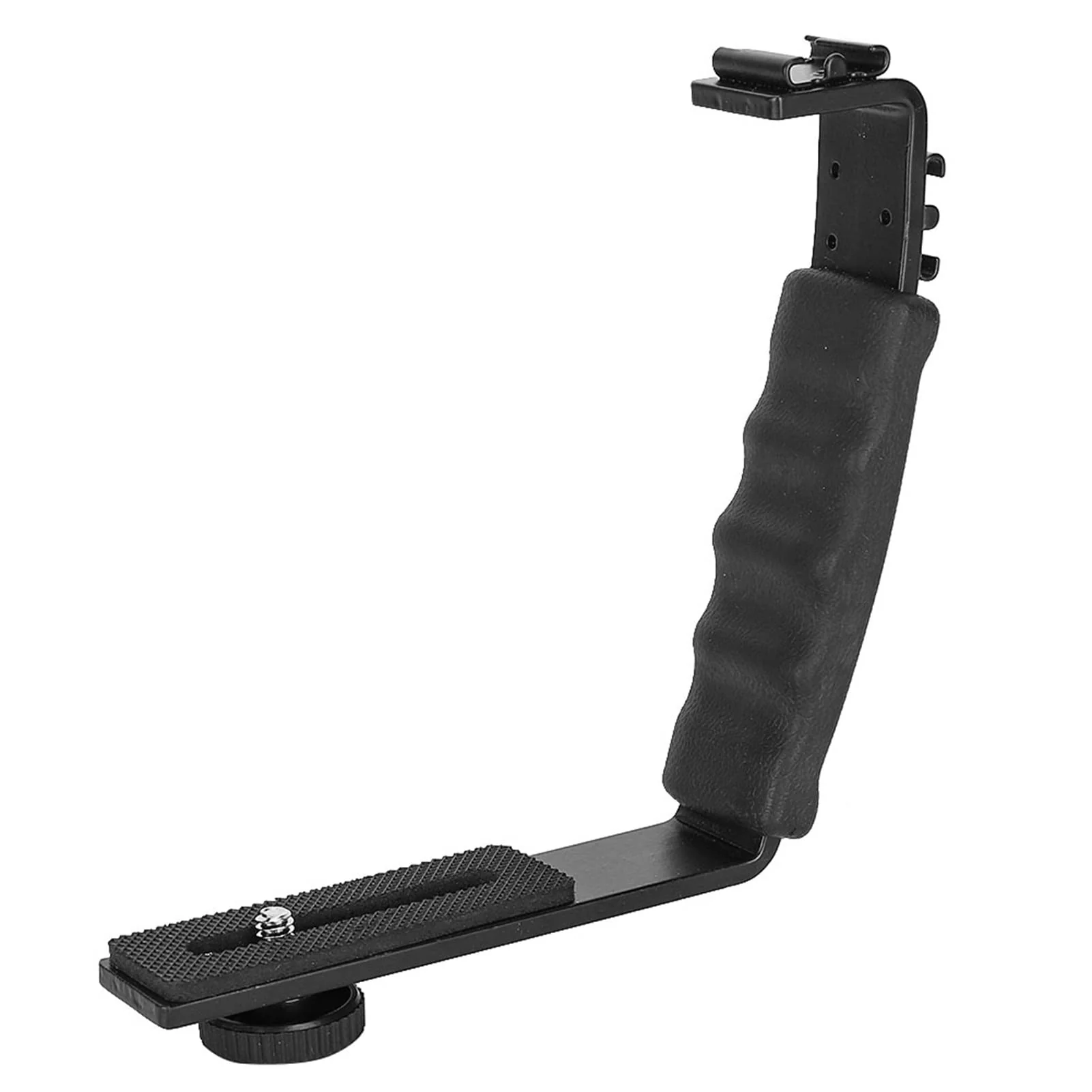 Camera L Bracket, Lightweight Dual Hot Shoe Mount L Bracket for DSLR Mirrorless, with Comfortable Handle, for Horizontal Vertical , Photography - Image 5