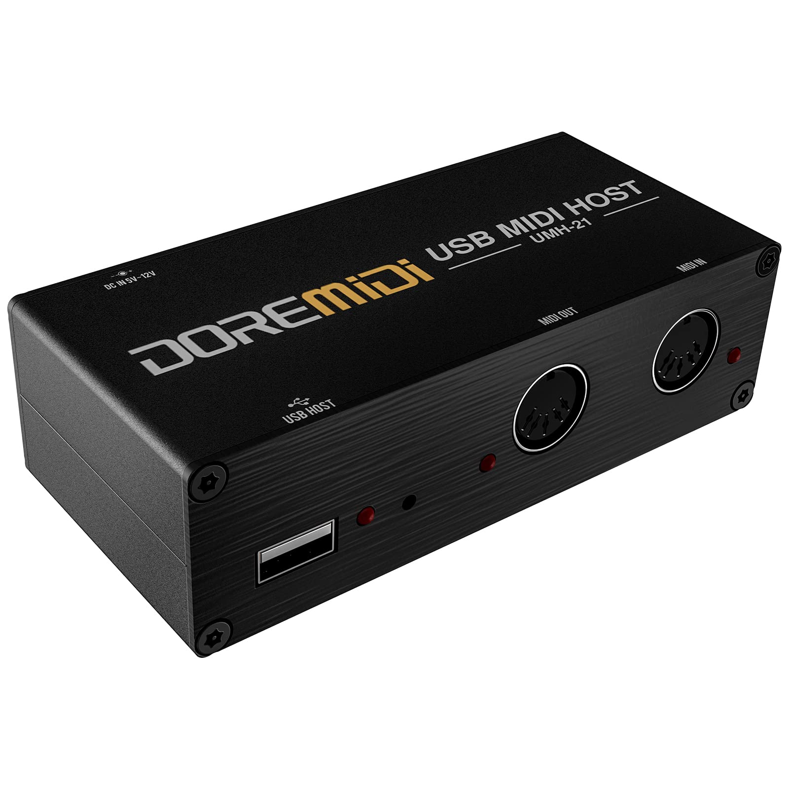CAMOLA Upgraded USB Host MIDI Interface1-in and 1-out, MIDI Host Box High Speed USB to MIDI Converter, standard MIDI 16 channels, Compatible with USB1.0/1.1(UMH-21) sw-M01592