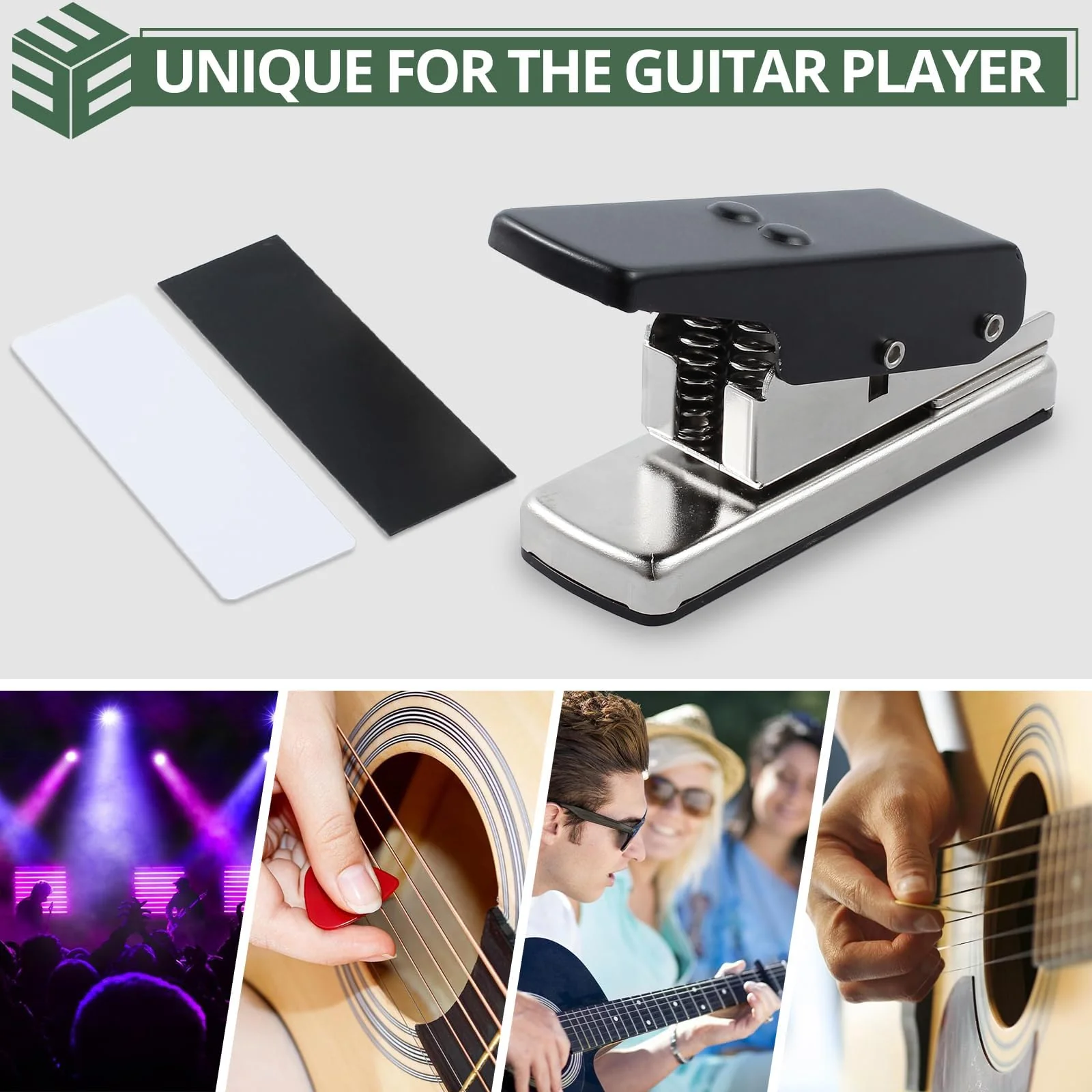 CAMWAY Guitar Pick Maker Punch Tool Heavy Duty DIY Maker Hole Punch Plastic Card Cutter Machine Unique Guitar Picks, Works Great on All Sorts of Materials - ABS, PVC, Old Credit Cards, Gift Cards - Image 5