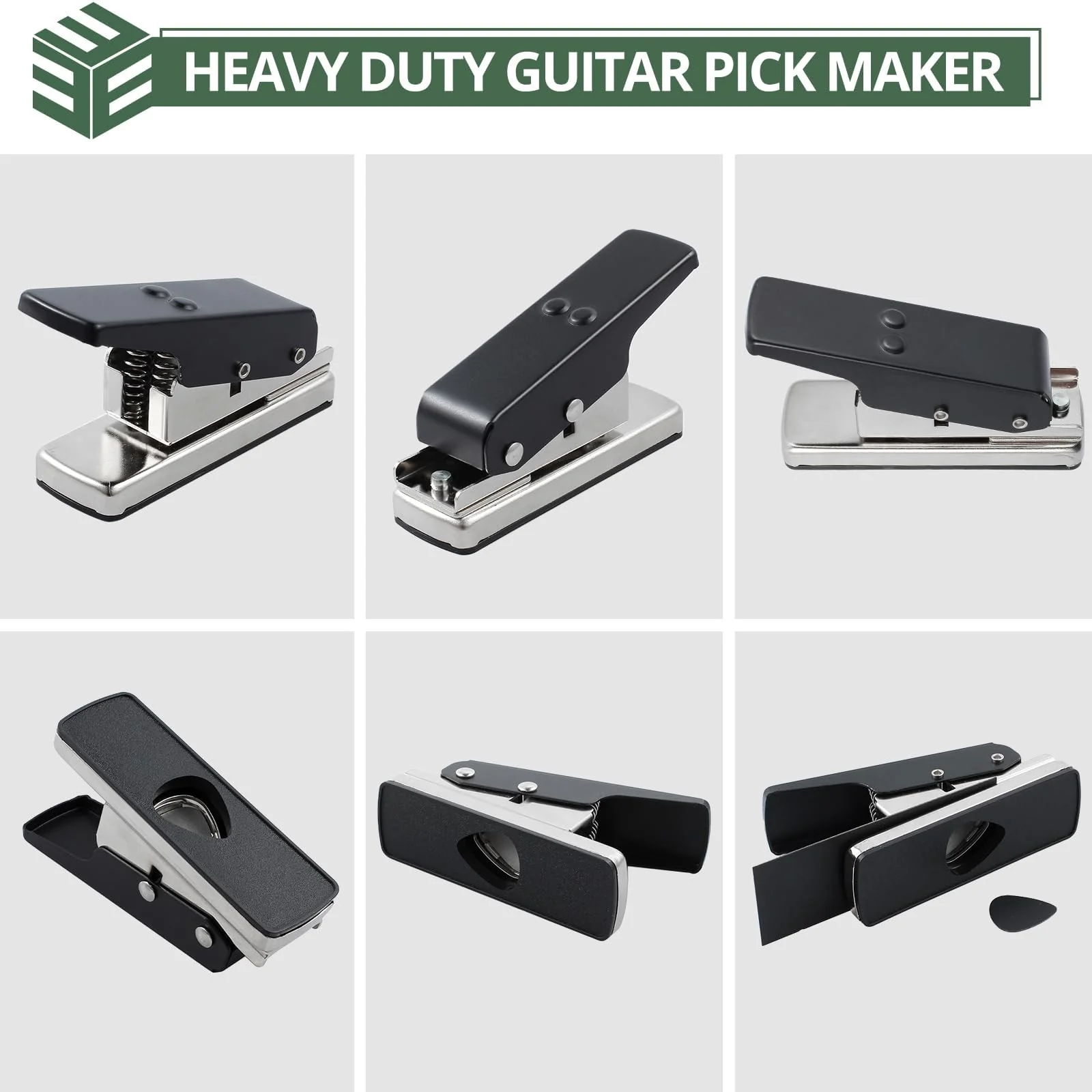 CAMWAY Guitar Pick Maker Punch Tool Heavy Duty DIY Maker Hole Punch Plastic Card Cutter Machine Unique Guitar Picks, Works Great on All Sorts of Materials - ABS, PVC, Old Credit Cards, Gift Cards - Image 6