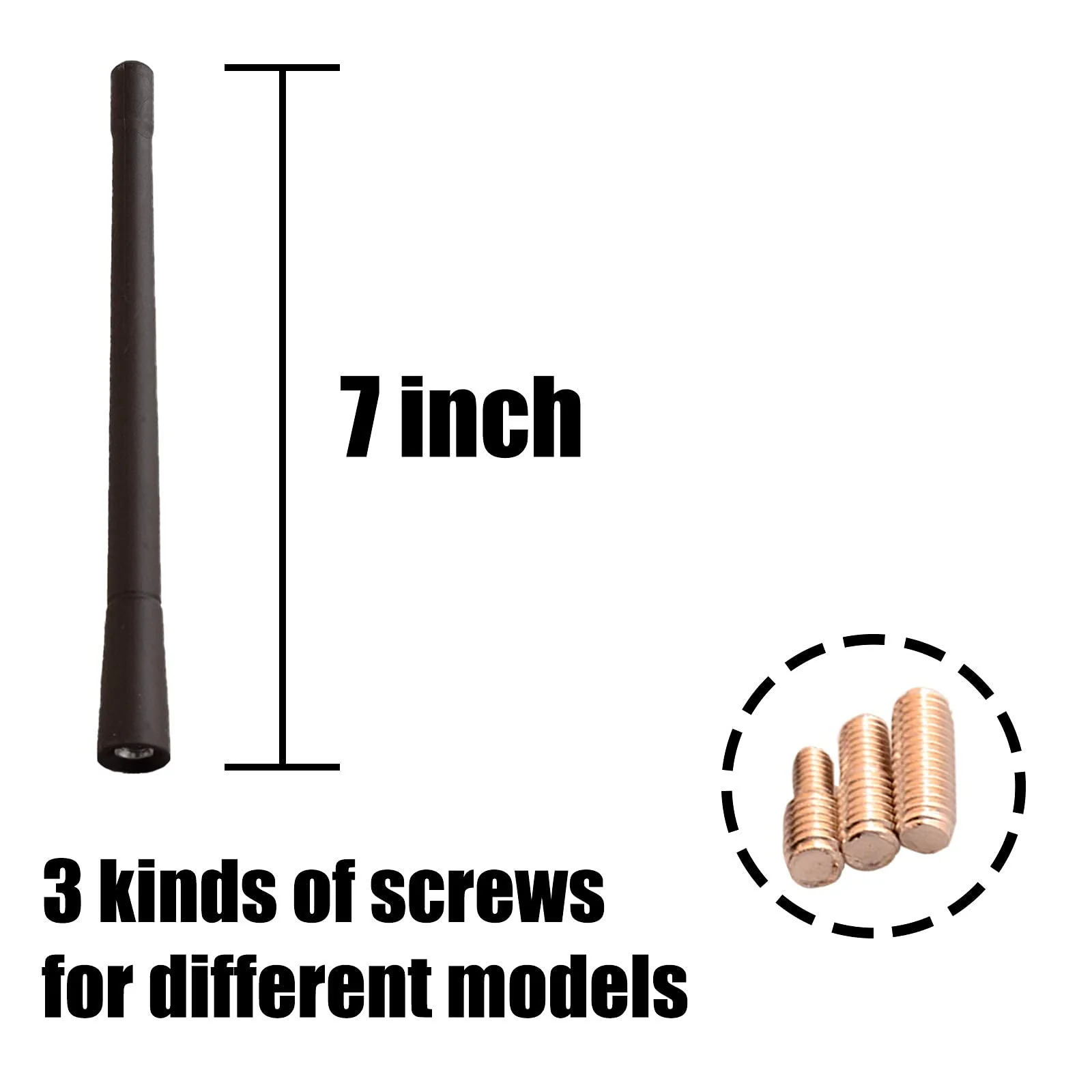 Car Antenna Compatible for Nissan Versa 2007-17 Sentra 2007-13 Murano 2003-17 Rogue 2008-16 Altima 2006-11 Car Roof Replace Radio 7 inch Antenna Mast 28215-8H700 - Image 2