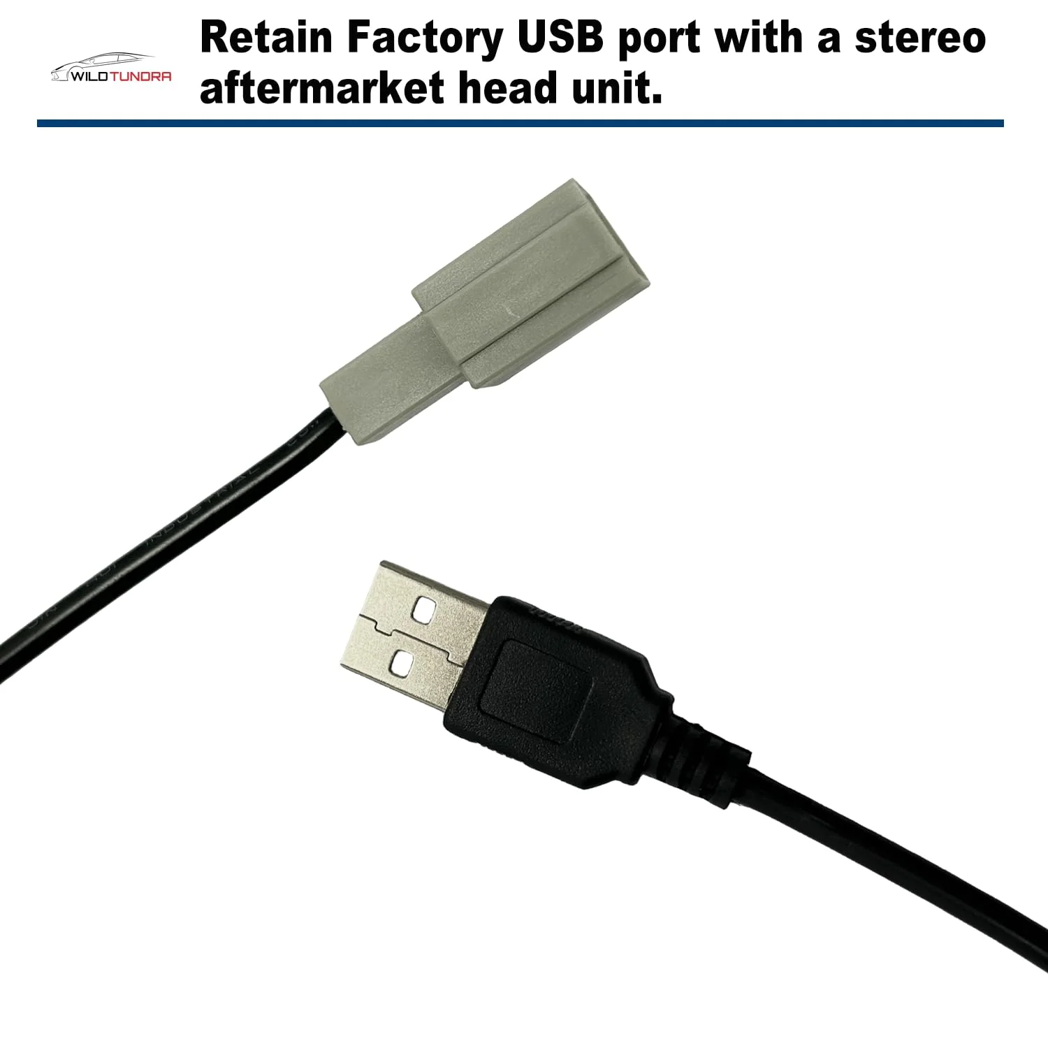 Car Radio Stereo OEM USB Port Retention Cable for Toyota 2012-2018,Lexus 2013-2015,Subaru 2013-2016,Honda 2015-2019, Radio Stereo Retain OE Factory USB Port Retention Harness Wiring Cable Adapter Toyota, with USB - Image 6