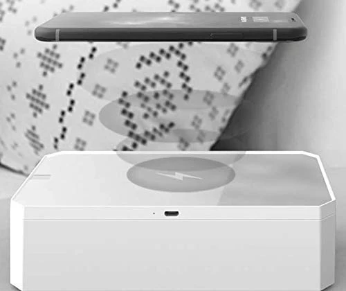 CarbonKlean UVKlear - UVC Kit with Wireless Charger, Removable Mobile Cosmetics Mirror and UV Cleaner - Pink - Image 3