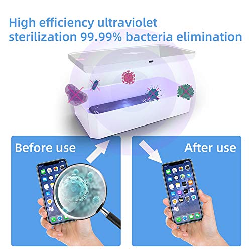 CarbonKlean UVKlear - UVC Kit with Wireless Charger, Removable Mobile Cosmetics Mirror and UV Cleaner - Pink - Image 7