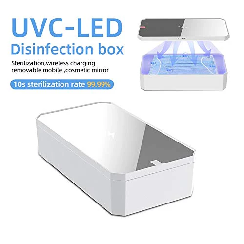 CarbonKlean UVKlear - UVC Kit with Wireless Charger, Removable Mobile Cosmetics Mirror and UV Cleaner - Pink - Image 8