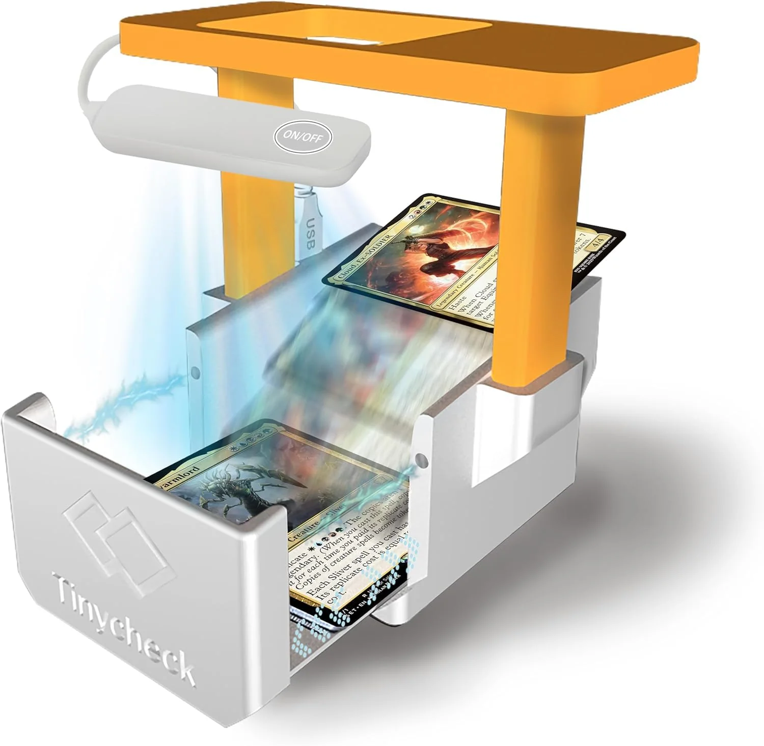Card Scanner - MTG Trading Card Standwith LED Light & Magnetic Base, Compatible with ManaBox App for Quick Scan & Price Check (Unsleeved Cards) - Image 8