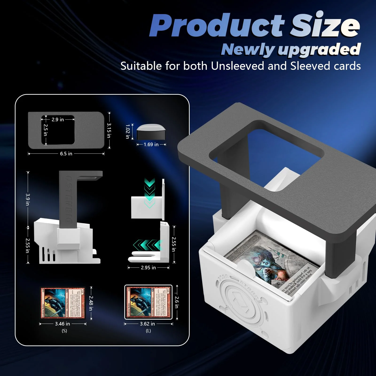 Card Scanner Pro Max–Card Scanner Stand for MTG & TCG, Scan Sleeved & Unsleeved Trading Cards, Phone Holder with Rechargeable Magnetic Fill Light, 3 Modes 6 Levels, MTG Card Scanner Stand for ManaBox - Image 6