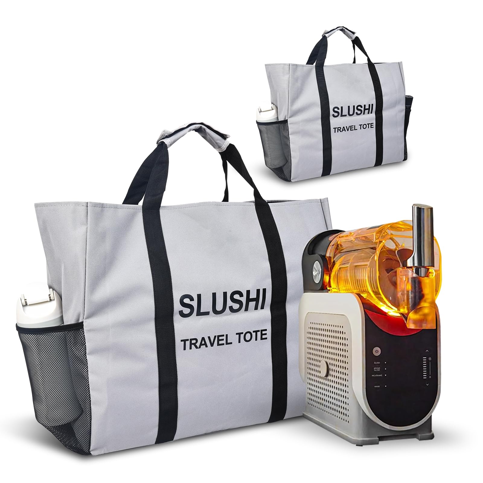 Carrying bag Tote for Ninja Slushi Machine FS300 Series and FS299,Slushie Machine Carrying Bag,Portable Outdoor Frozen Drink Maker Travel Bag,Slushie Machine Accessories (Grey) Grey