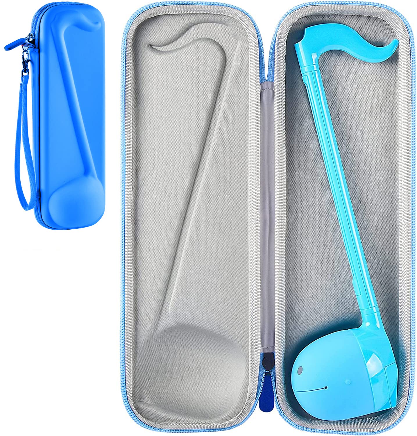 Case Compatible with Otamatone [English Edition] Japanese Electronic Musical Instrument Portable Synthesizer, Instrumental Music Toy Storage Holder for Otamatone Regular Size (Box Only) (Blue) Blue