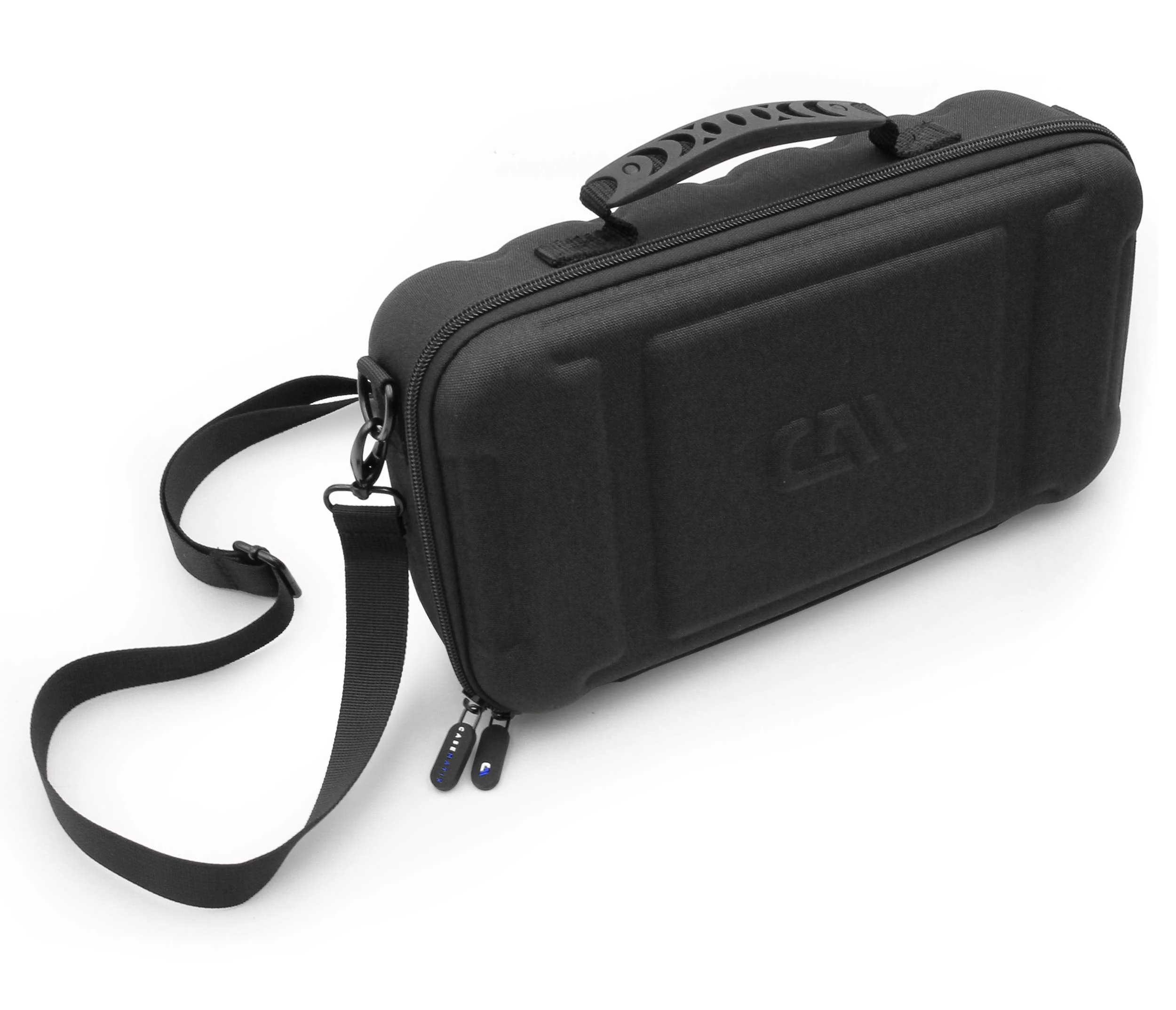 CASEMATIX Mixer Case Compatible With Behringer P16 Stage Mixer and P16-HQ Powerplay In Ear Accessories, Cables and Power Adapters, Fits Mixers up to 12.0” x 6.0” x 2.5” With Shoulder Strap - Image 2